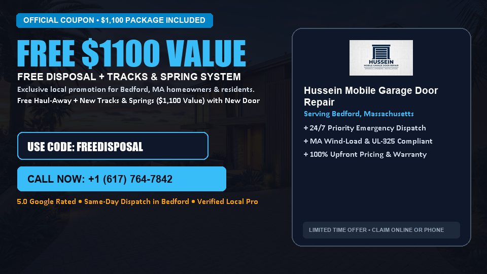 Hussein Mobile Garage Door Repair FREE Haul-Away & Heavy-Duty Tracks with New Door